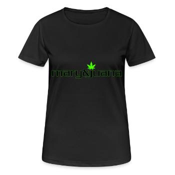 Marijuana - Women's Breathable T-Shirt - black - Front - AI Model Female 172 light (172cm)