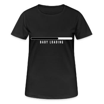Chargement de bébé - T-shirt respirant Femme - noir - Devant - AI Model Female 172 light (172cm)