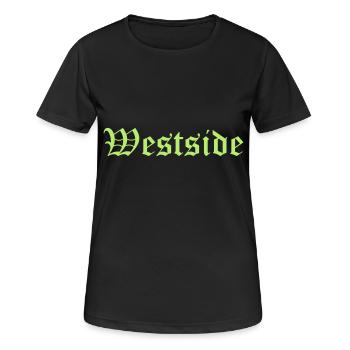 westside - Women's Breathable T-Shirt - black - Front - AI Model Female 172 light (172cm)