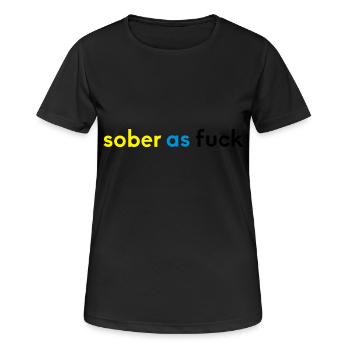 sober 2 - Women's Breathable T-Shirt - black - Front - AI Model Female 172 light (172cm)