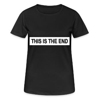 la fin citation citation cadeau doors cool génial - T-shirt respirant Femme - noir - Devant - AI Model Female 172 light (172cm)