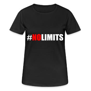 No limits - Women's Breathable T-Shirt - black - Front - AI Model Female 172 light (172cm)
