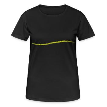 scribbled line | scribbled line - Women's Breathable T-Shirt - black - Front - AI Model Female 172 light (172cm)