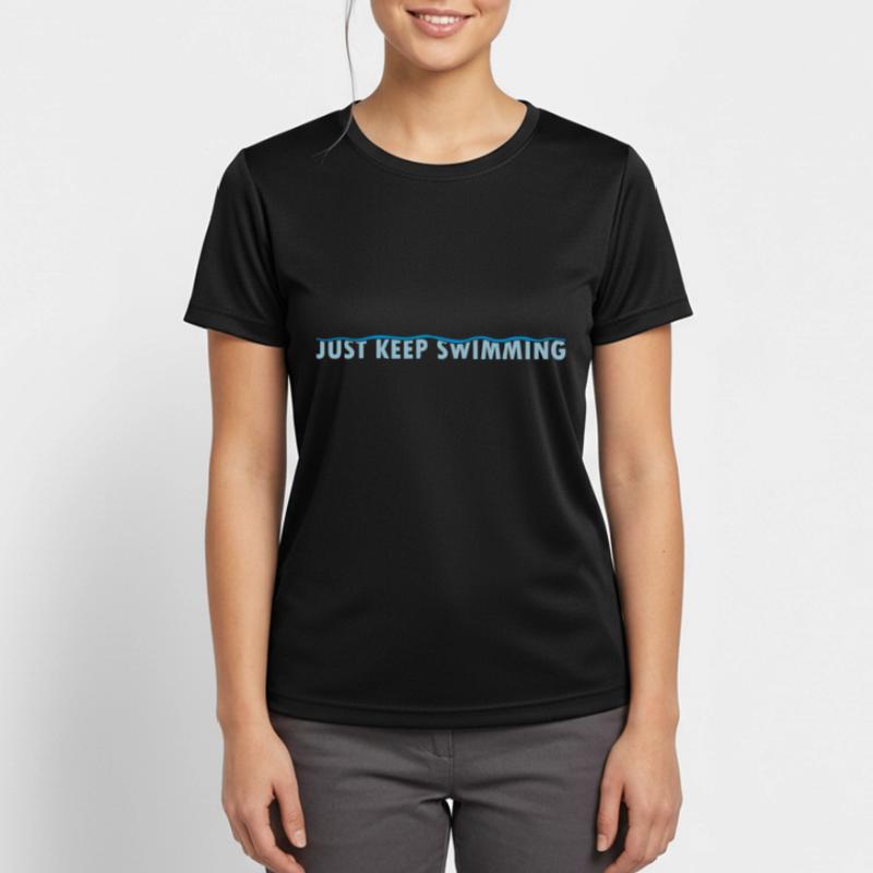 Continuez simplement à nager T-shirt respirant Femme