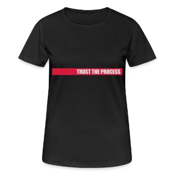 trust the process Quote - Women's Breathable T-Shirt - black - Front - AI Model Female 172 light (172cm)