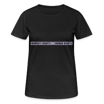 womens rights feminist quote - Women's Breathable T-Shirt - black - Front - AI Model Female 172 light (172cm)