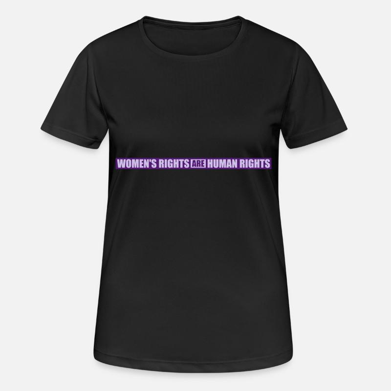 womens rights feminist quote - Women's Breathable T-Shirt - black