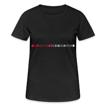 célibataire maintenant votre chance - T-shirt respirant Femme - noir - Devant - AI Model Female 172 light (172cm)