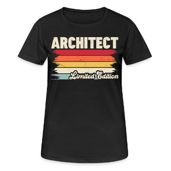 Architecte - T-shirt respirant Femme - noir - Devant - AI Model Female 172 light (172cm)