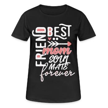 Maman meilleur ami maman meilleurs amis maman - T-shirt respirant Femme - noir - Devant - AI Model Female 172 light (172cm)