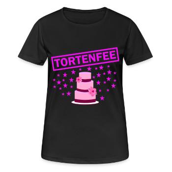 Tortenfee pink - Frauen T-Shirt atmungsaktiv - Schwarz - Vorne - AI Model Female 172 light (172cm)