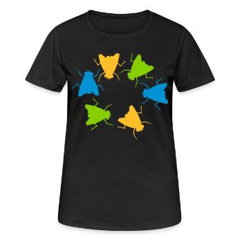 Colorful House Flying Group Team - Women's Breathable T-Shirt - black - Front - AI Model Female 172 light (172cm)