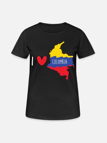 Colombie - T-shirt respirant Femme - noir