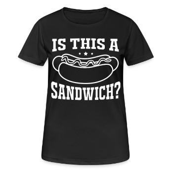 Hot Dog Snack - Women's Breathable T-Shirt - black - Front - AI Model Female 172 light (172cm)