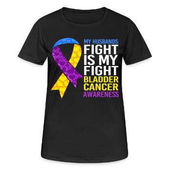 Bladder Cancer Cancer Bladder - Women's Breathable T-Shirt - black - Front - AI Model Female 172 light (172cm)