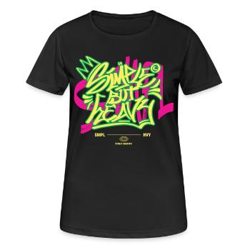 Streetwear Urban Graffiti - Women's Breathable T-Shirt - black - Front - AI Model Female 172 light (172cm)