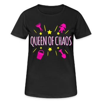 Reine du Chaos - T-shirt respirant Femme - noir - Devant - AI Model Female 172 light (172cm)