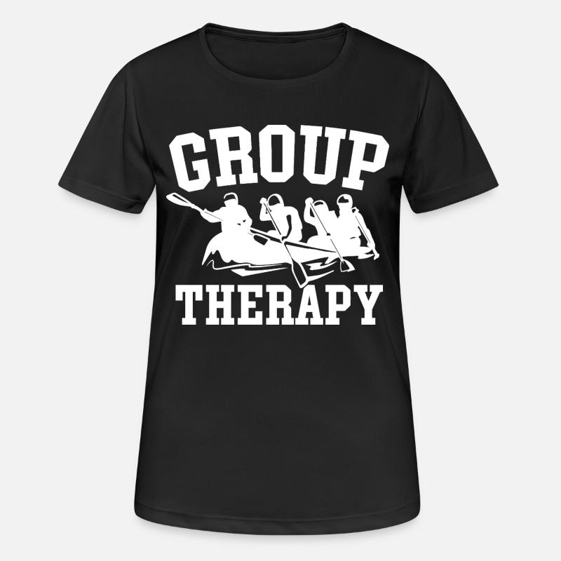 Group Therapy Rafting Adventure - Women's Breathable T-Shirt - black