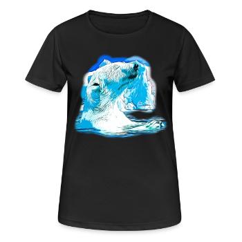 gxp polar bear polar bear enjoyer vector art - Women's Breathable T-Shirt - black - Front - AI Model Female 172 light (172cm)