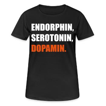 sportif - T-shirt respirant Femme - noir - Devant - AI Model Female 172 light (172cm)