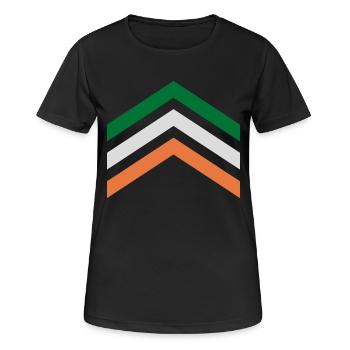 Irlande - T-shirt respirant Femme - noir - Devant - AI Model Female 172 light (172cm)