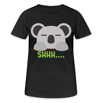 Koala 03 - Women's Breathable T-Shirt - black - Front - AI Model Female 172 light (172cm)