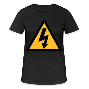 lightning thunder - Women's Breathable T-Shirt - black - Front - AI Model Female 172 light (172cm)