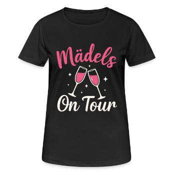 Filles En Tournée, Coupes à , Design de Fête - T-shirt respirant Femme - noir - Devant - AI Model Female 172 light (172cm)