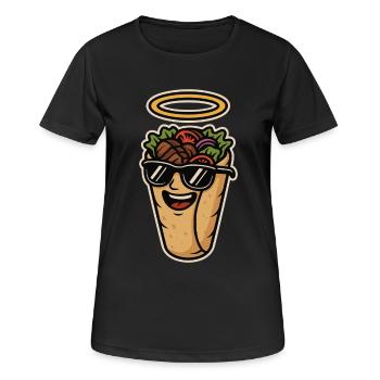 Holy kebab – snack of heaven - Women's Breathable T-Shirt - black - Front - AI Model Female 172 light (172cm)