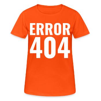 ERREUR 404 - T-shirt respirant Femme - orange néon - Devant - AI Model Female 172 dark (172cm)