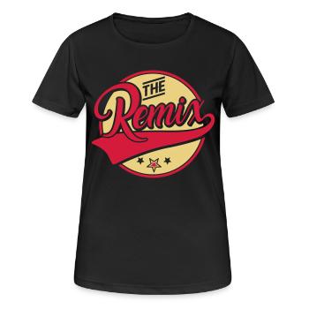 The Remix - Der Remix - The Original - Familie - Frauen T-Shirt atmungsaktiv - Schwarz - Vorne - AI Model Female 172 light (172cm)