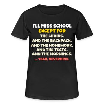 Last Day of School School Out for Summer Break - Women's Breathable T-Shirt - black - Front - AI Model Female 172 light (172cm)