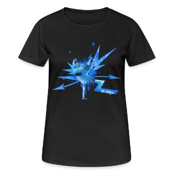 Breaker Lavour - Frauen T-Shirt atmungsaktiv - Schwarz - Vorne - AI Model Female 172 light (172cm)