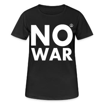 No war - T-shirt respirant Femme - noir - Devant - AI Model Female 172 light (172cm)