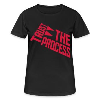 trust the process Quote - Women's Breathable T-Shirt - black - Front - AI Model Female 172 light (172cm)
