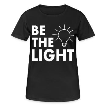 Be the light - Women's Breathable T-Shirt - black - Front - AI Model Female 172 light (172cm)