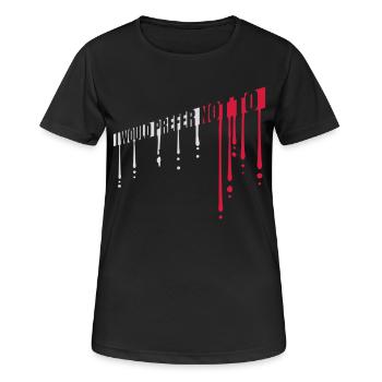 I prefer not to - Women's Breathable T-Shirt - black - Front - AI Model Female 172 light (172cm)