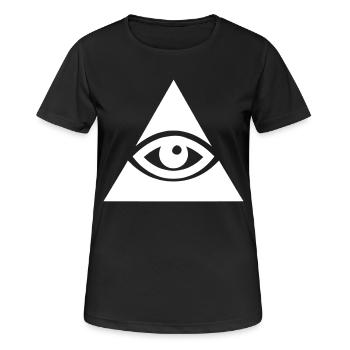 All seeing eye - Women's Breathable T-Shirt - black - Front - AI Model Female 172 light (172cm)