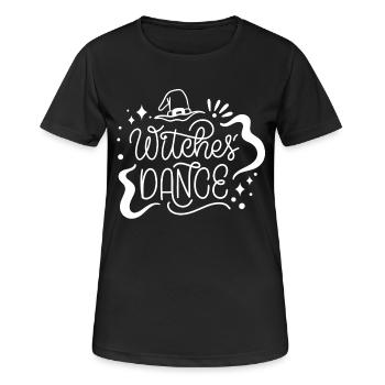 Hexen Hexerei Tanzen - Frauen T-Shirt atmungsaktiv - Schwarz - Vorne - AI Model Female 172 light (172cm)