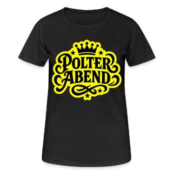 Polter Abend - Frauen T-Shirt atmungsaktiv - Schwarz - Vorne - AI Model Female 172 light (172cm)