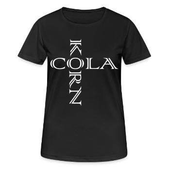Grains de cola entrelacés - T-shirt respirant Femme - noir - Devant - AI Model Female 172 light (172cm)
