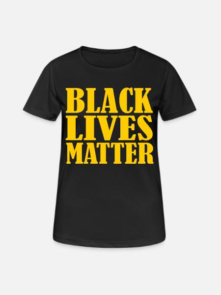 Black lives matter - Dame T-shirt svedtransporterende - sort