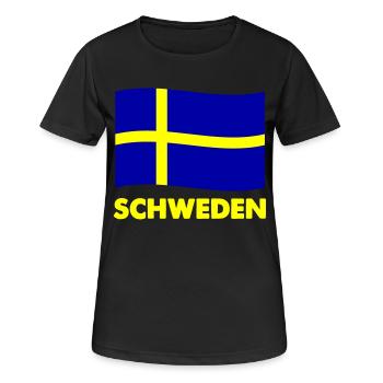 Suède Suède - T-shirt respirant Femme - noir - Devant - AI Model Female 172 light (172cm)