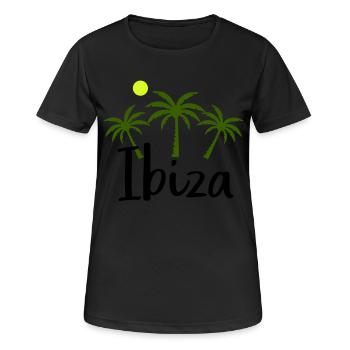 Ibiza - T-shirt respirant Femme - noir - Devant - AI Model Female 172 light (172cm)