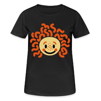 Child with freckles - Women's Breathable T-Shirt - black - Front - AI Model Female 172 light (172cm)