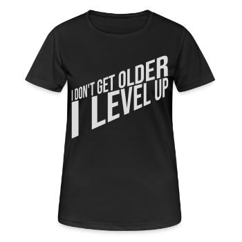 Vieillir - T-shirt respirant Femme - noir - Devant - AI Model Female 172 light (172cm)