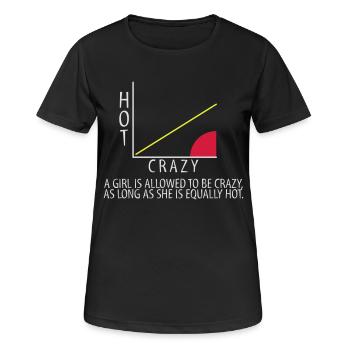 échelle fou chaud - T-shirt respirant Femme - noir - Devant - AI Model Female 172 light (172cm)