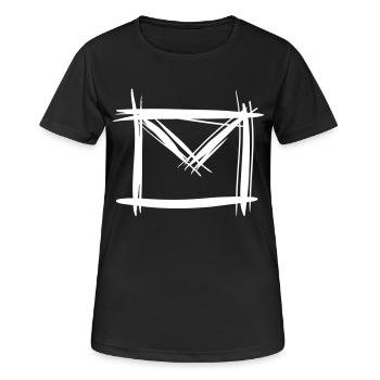 Email, Briefumschlag Symbol - Frauen T-Shirt atmungsaktiv - Schwarz - Vorne - AI Model Female 172 light (172cm)