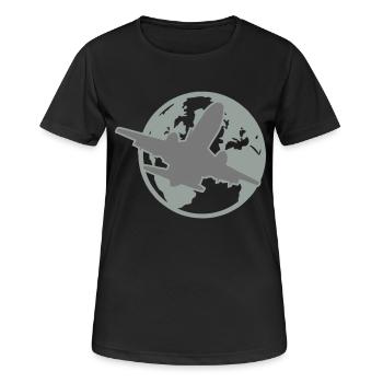 fly - Women's Breathable T-Shirt - black - Front - AI Model Female 172 light (172cm)