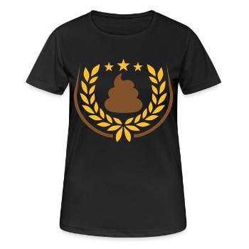 Fucking pile of laurel wreath stars - Women's Breathable T-Shirt - black - Front - AI Model Female 172 light (172cm)